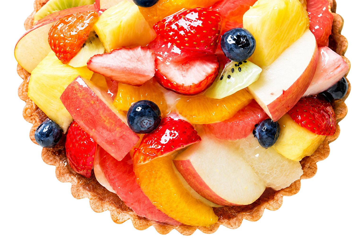 色とりどりに並ぶショーケースのケーキ